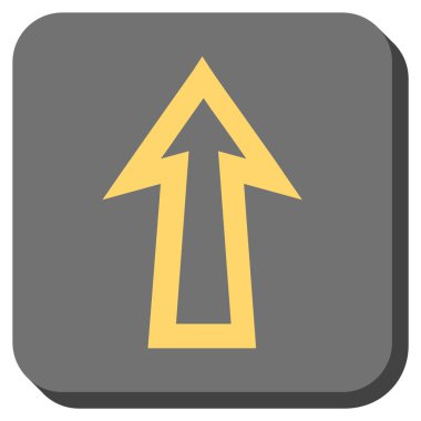 Yuvarlatılmış Kare vektör simge yukarı ok