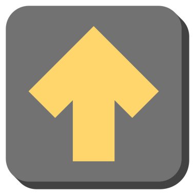 Yuvarlatılmış Kare vektör simge yukarı ok