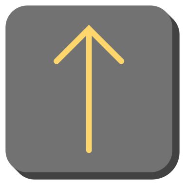 Yuvarlatılmış Kare vektör simge yukarı ok