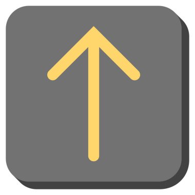 Yuvarlatılmış Kare vektör simge yukarı ok