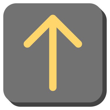 Yuvarlatılmış Kare vektör simge yukarı ok