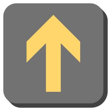 Yuvarlatılmış Kare vektör simge yukarı ok