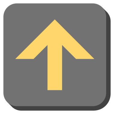 Yuvarlatılmış Kare vektör simge yukarı ok