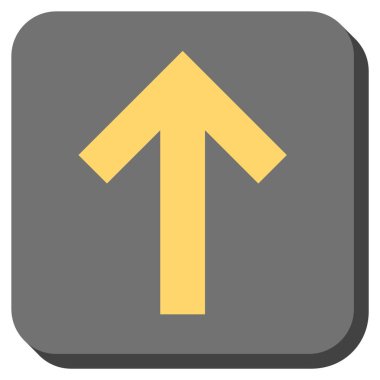 Yuvarlatılmış Kare vektör simge yukarı ok