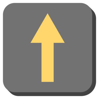 Yuvarlatılmış Kare vektör simge yukarı ok