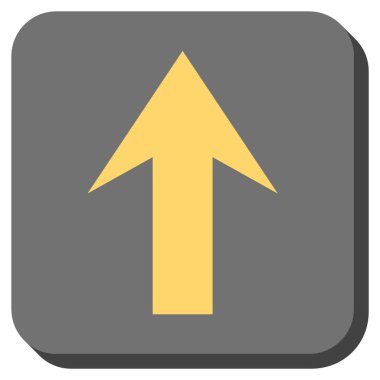 Yuvarlatılmış Kare vektör simge yukarı ok