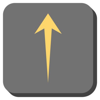 Yuvarlatılmış Kare vektör simge yukarı ok