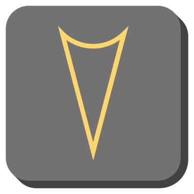 Yuvarlatılmış Kare vektör simgesi aşağı ok ucu