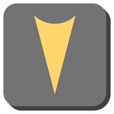 Yuvarlatılmış Kare vektör simgesi aşağı ok ucu