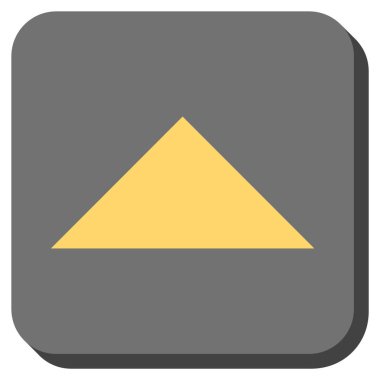 Yuvarlatılmış Kare vektör simge yukarı ok ucu