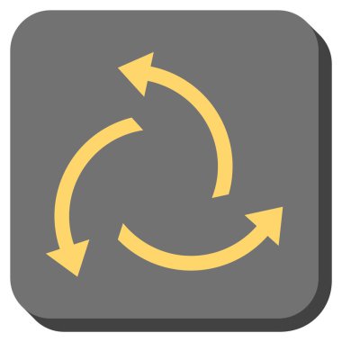 Santrifüj okları yuvarlak kare vektör simgesi