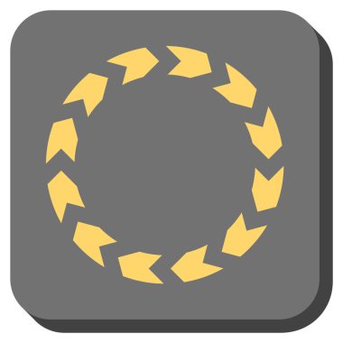 Dolaşım yuvarlatılmış kare vektör simgesi