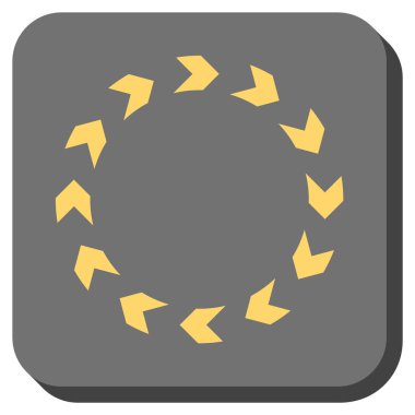 Dolaşım yuvarlatılmış kare vektör simgesi