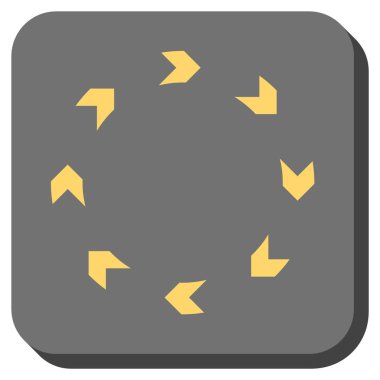 Dolaşım yuvarlatılmış kare vektör simgesi