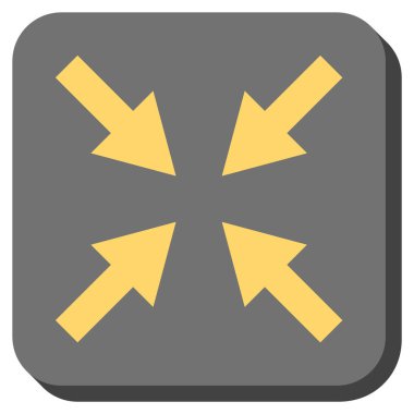 Oklar yuvarlatılmış kare vektör simge sıkıştırmak