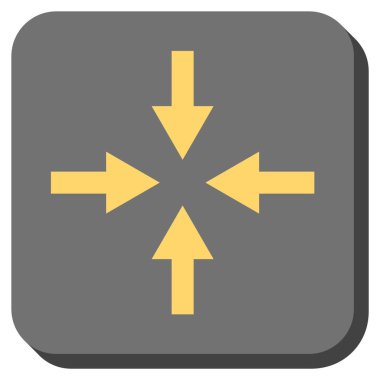 Oklar yuvarlatılmış kare vektör simge sıkıştırmak