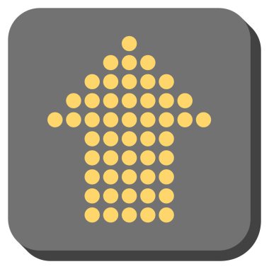 Yuvarlatılmış Kare vektör simge yukarı noktalı ok