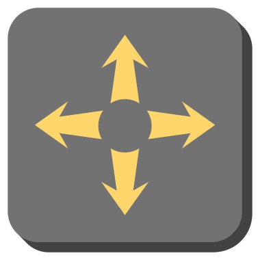 Oklar yuvarlatılmış kare vektör simgesini genişletin