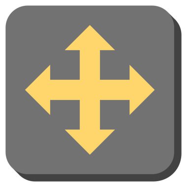 Oklar yuvarlatılmış kare vektör simgesini genişletin