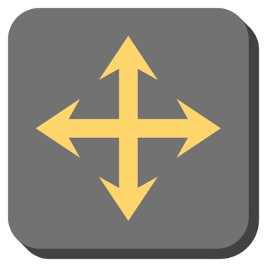 Oklar yuvarlatılmış kare vektör simgesini genişletin