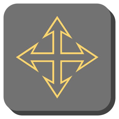 Oklar yuvarlatılmış kare vektör simgesini genişletin