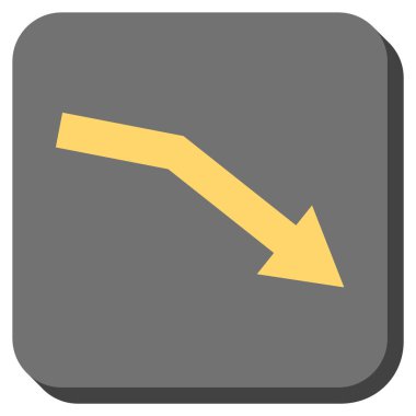 Trend yuvarlatılmış kare vektör simge başarısız