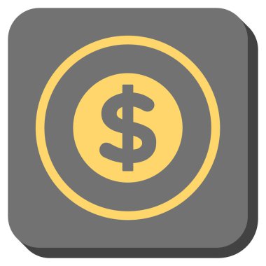 Finans yuvarlatılmış kare vektör simgesi