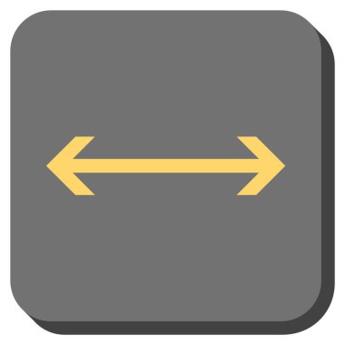 Yatay Flip yuvarlak kare vektör simgesi