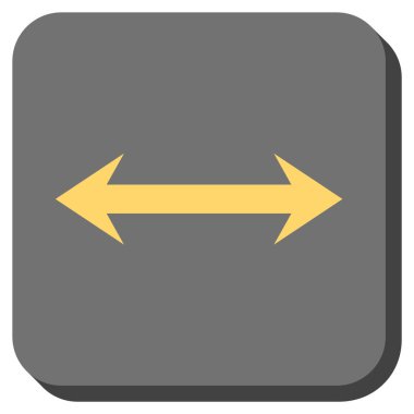 Yatay Flip yuvarlak kare vektör simgesi