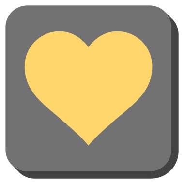 Kalp yuvarlatılmış kare vektör simgesi seviyorum