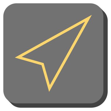 İşaretçi şu kadar kare vektör simge yuvarlak