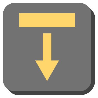 Yuvarlatılmış Kare vektör simgesi çekin