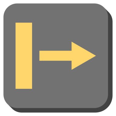 Doğru yuvarlatılmış kare vektör simge çekin