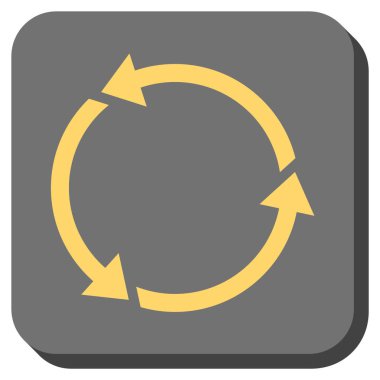 Geri dönüşüm yuvarlatılmış kare vektör simgesi