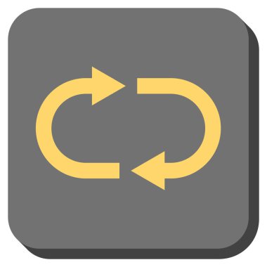 Geri dönüşüm yuvarlatılmış kare vektör simgesi