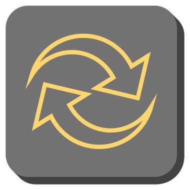 Oklar yuvarlatılmış kare vektör simge Yenile