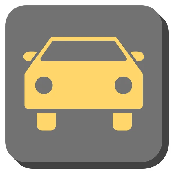 Vector cuadrado redondeado coche icono — Vector de stock