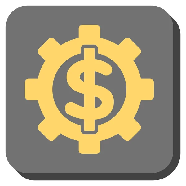 Opções Financeiras Rounded Square Vector Icon — Vetor de Stock