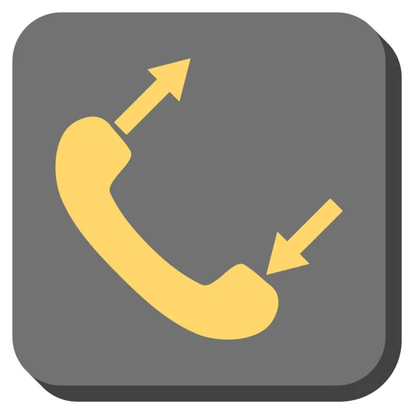 Phone Talking Rounded Square Vector Icon — Stock Vector