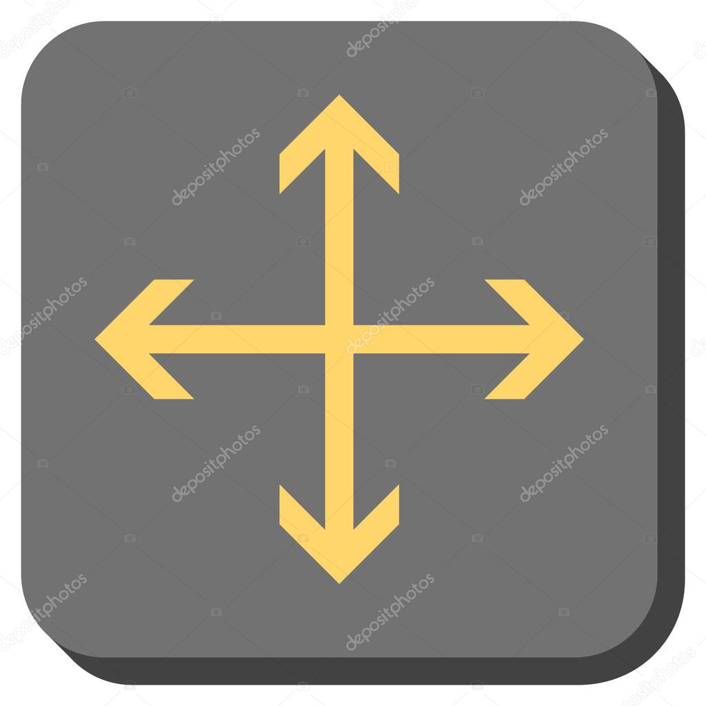 Expand Arrows Rounded Square Vector Icon