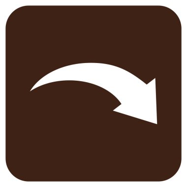 Düz kare vektör simge Yinele