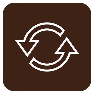 Eşitleme oklar düz kare vektör simgesi