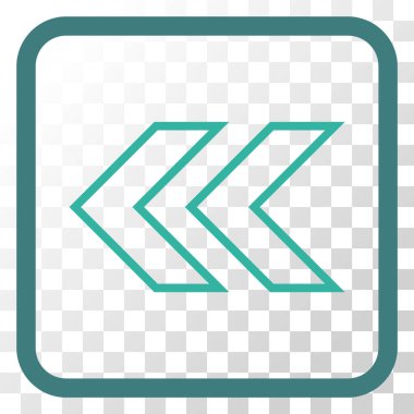 Shift Sol vektör simgesi bir çerçeve içinde