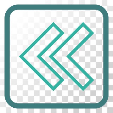 Shift Sol vektör simgesi bir çerçeve içinde