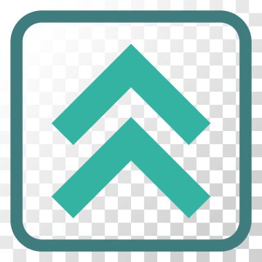 Vektör simgesi bir çerçeve içinde yukarı kayması