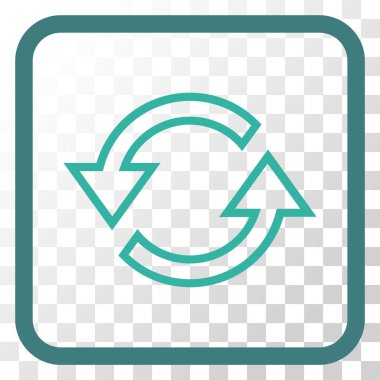 Eşitleme oklar bir çerçeve içinde simge vektör