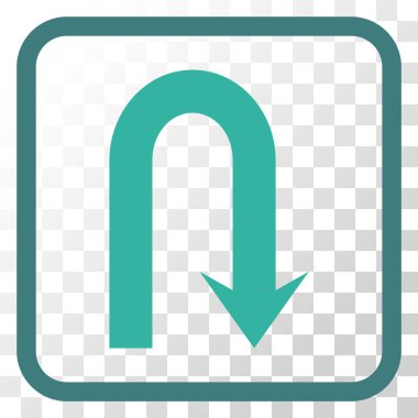 Geri vektör simge bir çerçevede açmak