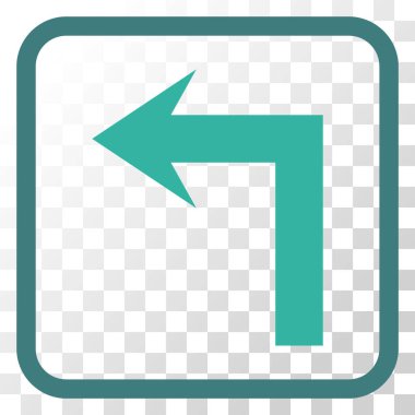 Sol vektör simge bir çerçevede açmak