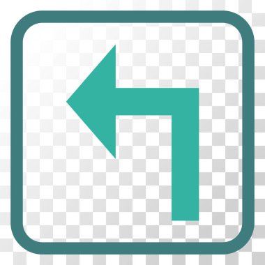 Sol vektör simge bir çerçevede açmak