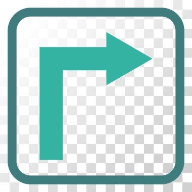 Doğru vektör simge bir çerçevede açmak